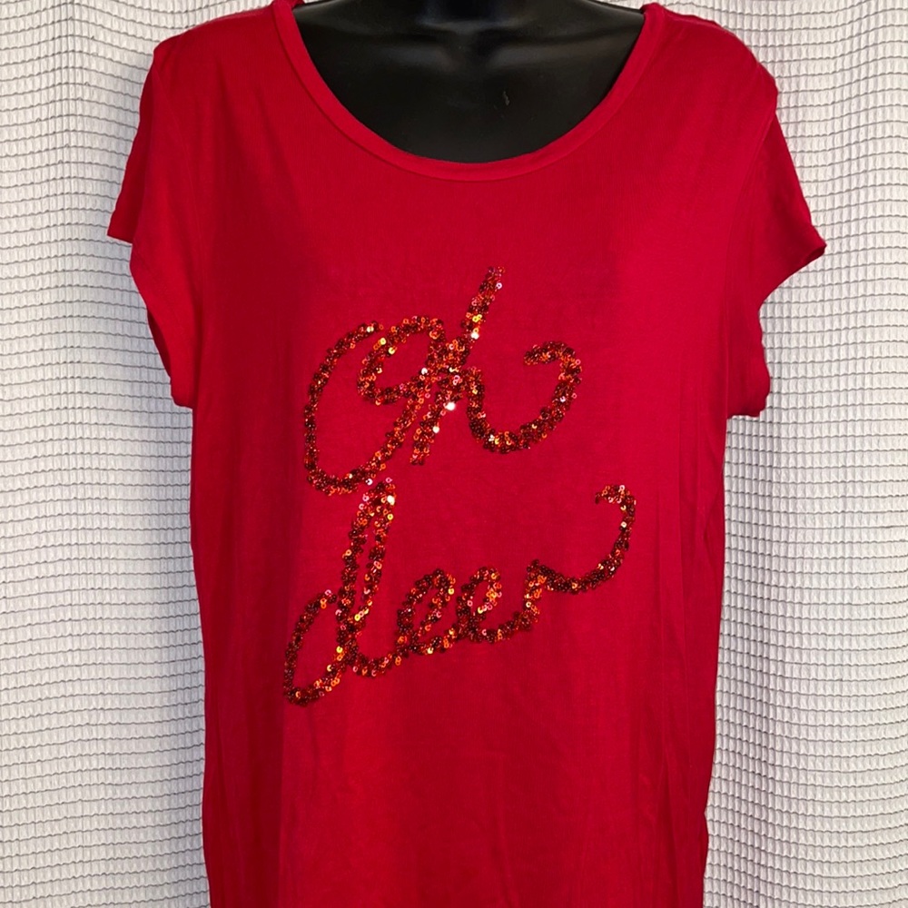 H&M Christmas oh deer red shirt holiday